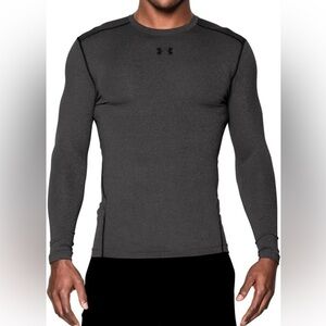 UNDER ARMOUR COLDGEAR COMPRESSION CREW - GRAY SIZE LARGE (PREOWNED)